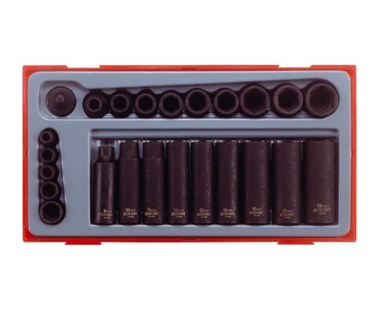Tengtools Uzgriežņu galviņu komplekts Teng Tools TT9024; 24 gab. Mehāniskie instrumenti