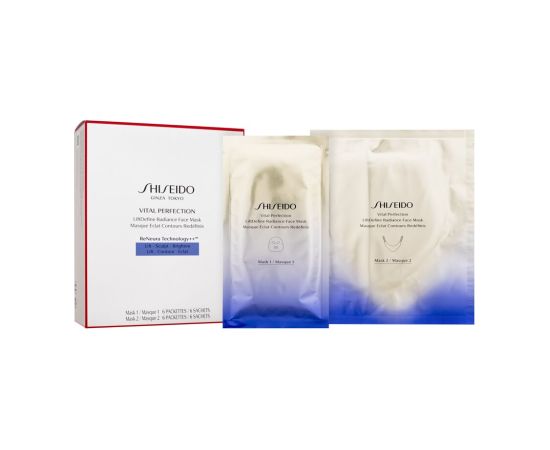 Shiseido Vital Perfection / LiftDefine Radiance Face Mask 12pc Sejas kopšana