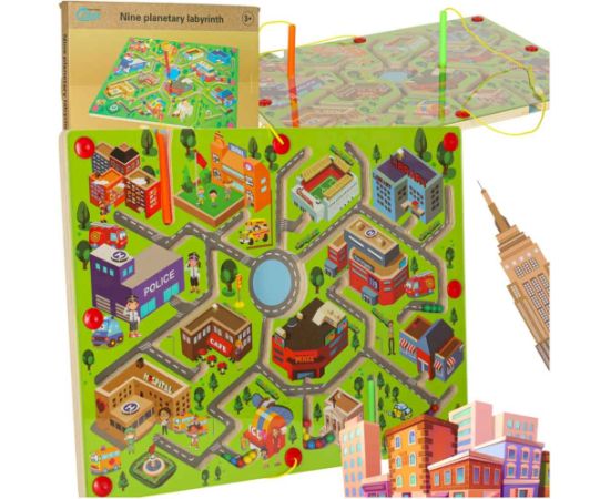 RoGer Koka Magnētiskā Labirinta Spēle “Pilsēta” Galda spēles