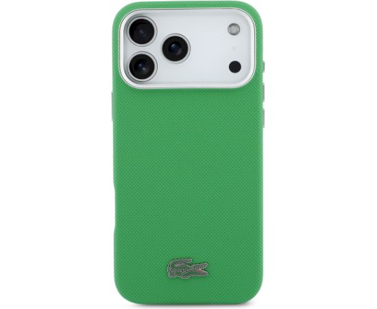 Lacoste PVC Iconic Petit Pique Metal Logo MagSafe Case Aizsargapvalks priekš Apple iPhone 17 Pro Max Neoriģinālie Maciņi
