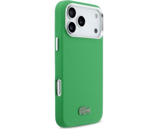Lacoste PVC Iconic Petit Pique Metal Logo MagSafe Case Aizsargapvalks priekš Apple iPhone 17 Pro Max Neoriģinālie Maciņi