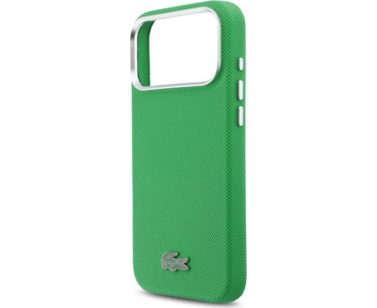 Lacoste PVC Iconic Petit Pique Metal Logo MagSafe Case Aizsargapvalks priekš Apple iPhone 17 Pro Max Neoriģinālie Maciņi