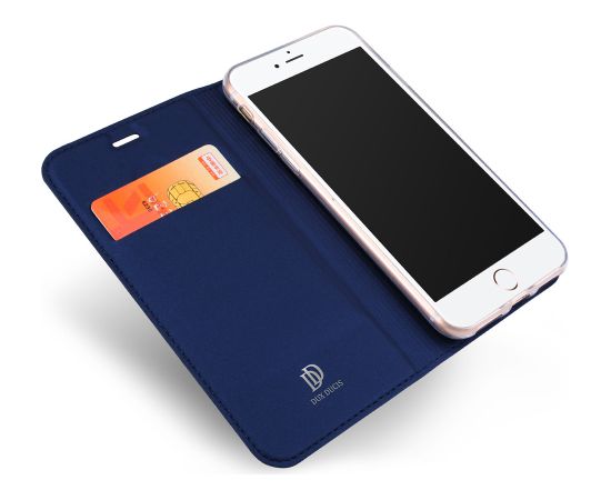 Dux Ducis Premium Magnet Case Grāmatveida Maks Telefonam Apple iPhone 11 Zils Neoriģinālie Maciņi