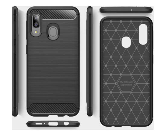 Fusion Trust Back Case Silikona Aizsargapvalks Priekš Samsung A176 Galaxy A17 Melns Neoriģinālie Maciņi