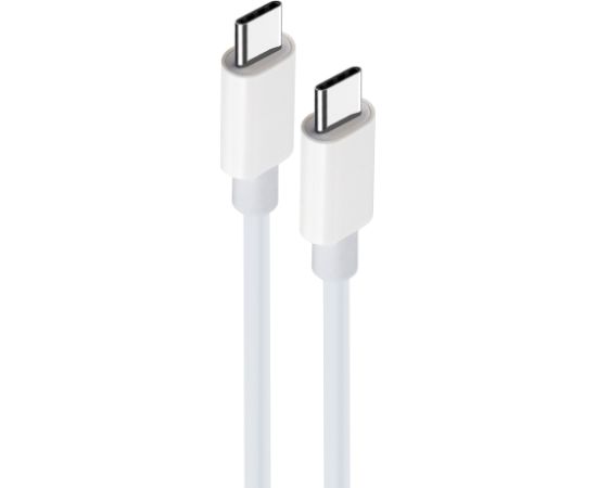 Maxlife cable MXUC-05 USB-C - USB-C 2,0 m 60W white Data USB kabeļi