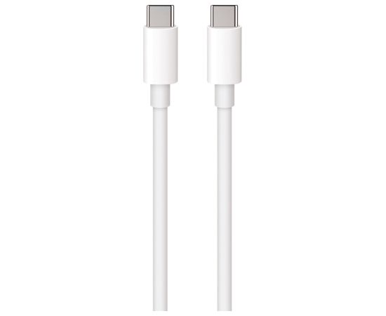 Maxlife cable MXUC-05 USB-C - USB-C 2,0 m 60W white Data USB kabeļi