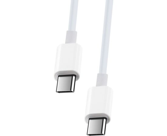 Maxlife cable MXUC-05 USB-C - USB-C 2,0 m 60W white Data USB kabeļi
