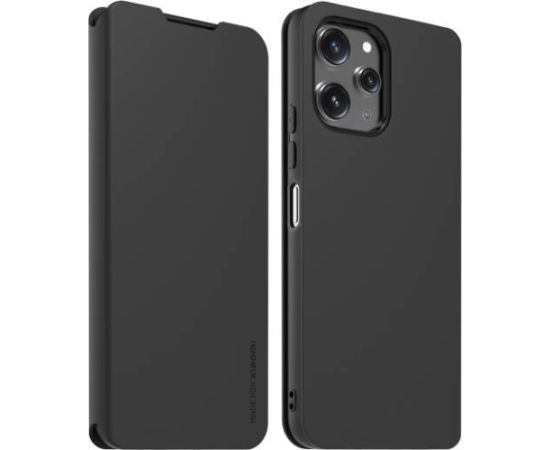 Made for Xiaomi Book Case with Necklace for Xiaomi Redmi 12 4G|5G Black Neoriģinālie Maciņi