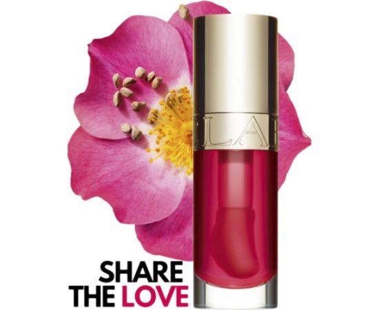 Clarins, Lip Comfort, Hydrating, Lip Oil, 20, Lovely Rose, 7 ml Lūpu krāsas, spīdumi, balzāmi