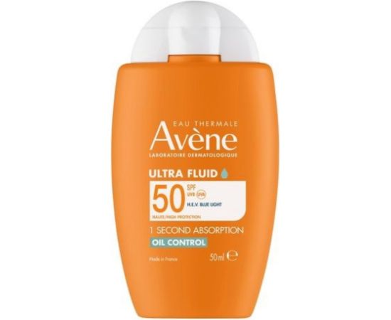 Avene, Ultra Fluid, Mattifying, Daily, Fluid, Face, SPF 50+, 50 ml Ķermeņa kosmētika