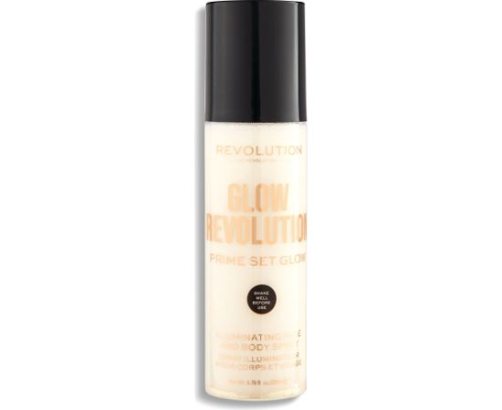 Makeup Revolution, Glow Revolution, Vegan, Illuminating, Spray, For Face & Body, 200 ml Sejas kopšana