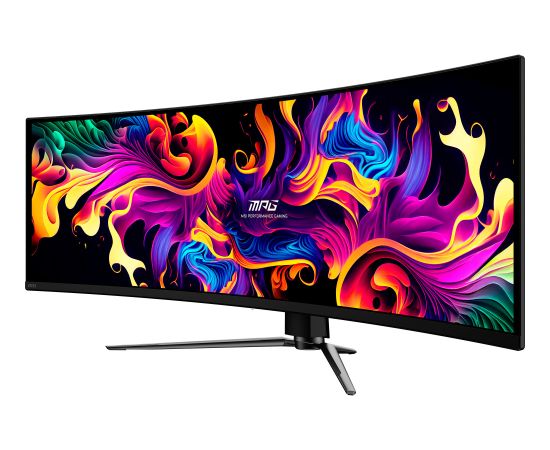 MSI MPG 491CQPXDE QD-OLED, gaming monitor - 49 - black, DQHD, curved, USB hub, USB-C, 240Hz panel Monitori