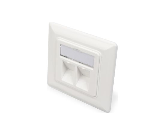 Digitus Wallplate for Keystone Modules, German type, middle plate 50x50 mm, frame 80x80 mm DN-93801-1 Новинки Компьютерная техника