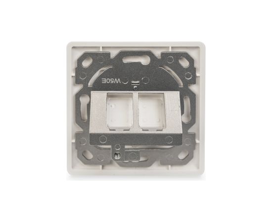Digitus Wallplate for Keystone Modules, German type, middle plate 50x50 mm, frame 80x80 mm DN-93801-1 Новинки Компьютерная техника