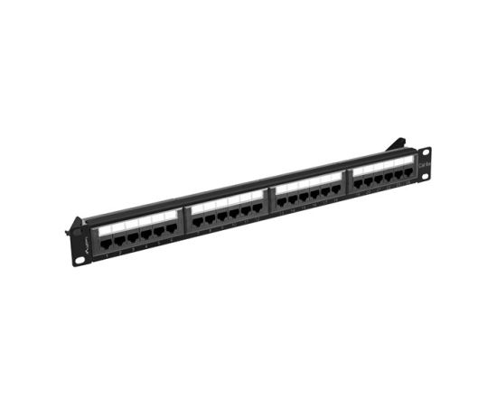 Lanberg Patch Panel 24 port 1U 19" CAT.6A UTP PPUA-1024-B Black Новинки Компьютерная техника