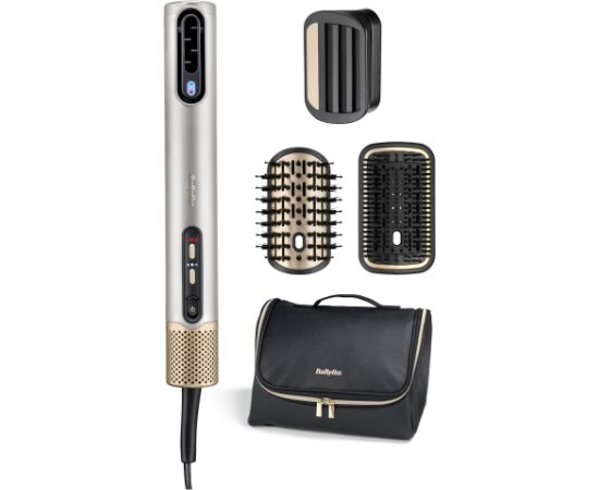 BABYLISS Hair styling comb Air Wand AS6555E Ion conditioning Number of heating levels 4 1600 W Chrome Стайлеры