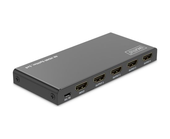 Digitus 4K HDMI Splitter, 1x4 DS-55337 Black Новинки Компьютерная техника