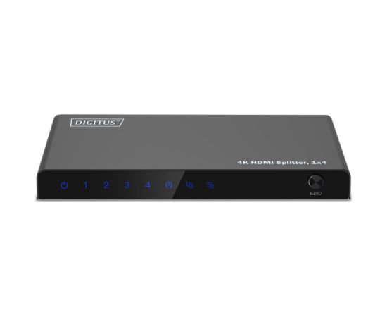 Digitus 4K HDMI Splitter, 1x4 DS-55337 Black Новинки Компьютерная техника