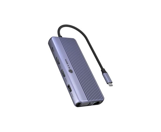 Raidsonic Icy Box Travel Dock 12-in-1, 3x Videoausgabe (2x HDMI + 1x VGA) Dokstacijas portatīvajiem datoriem