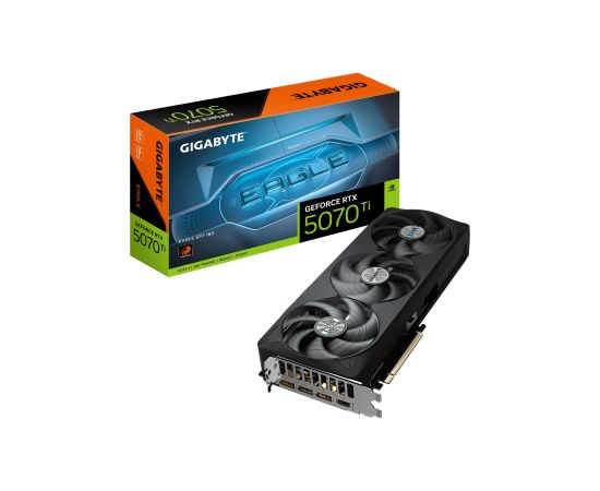 Gigabyte GeForce RTX 5070 Ti EAGLE SFF 16G NVIDIA 16 GB GeForce RTX 5070 Ti GDDR7 HDMI ports quantity 1 PCI-E 5.0 Видеокарты