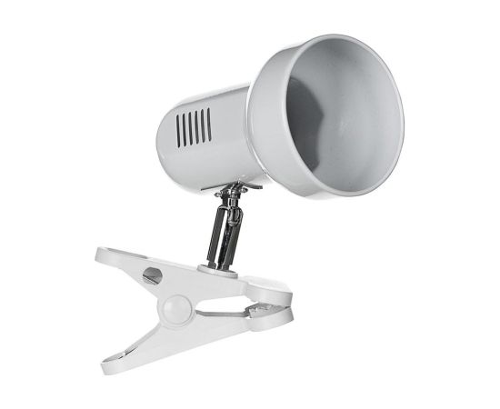 Activejet Clip-on desk lamp, white, metal, E27 thread Biroja galda lampas