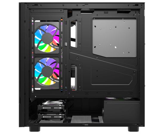 DarkFlash DS950V computer case with display (black) + 6 fans Корпуса