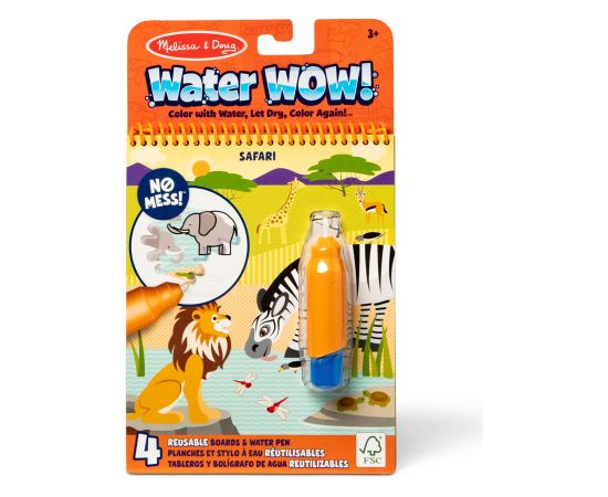 MELISSA & DOUG Water Wow! Раскраска. Рисуем водой - Сафари Творческие игрушки