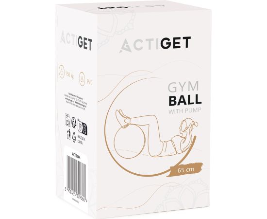 Springos Vingrošanas bumba ar pumpi 65 cm ACT0144 Jaunumi - Sports