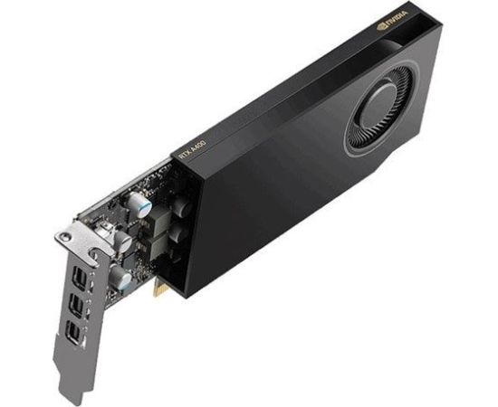 DELL NVIDIA RTX A400 4GB GDDR6, RTX A400, 4 GB, GDDR6, 7680 x 4320 pixels, PCI Express x8 4.0, 1 fan(s) Grafiskās video kartes