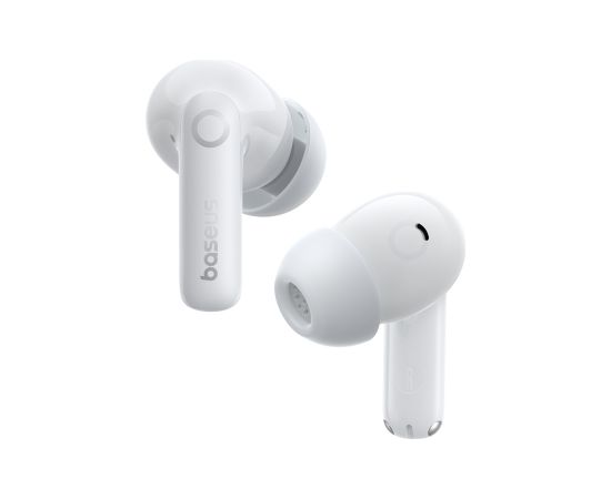 Baseus True Wireless Bluetooth 6.0 austiņas Bass BP1 Pro ar adaptīvu trokšņu slāpēšanu un uzlādes korpusu, baltas krāsas Aудио-видео