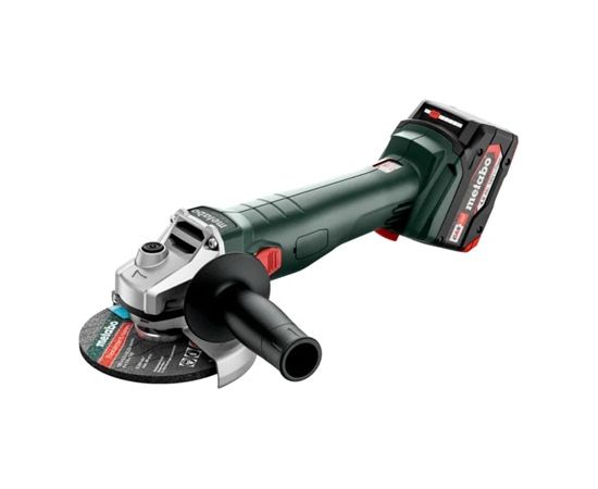 Akumulatora leņķa slīpmašīna Metabo W 18 7-125; 18 V; 2x4,0 Ah akum. Slīpmašīnas