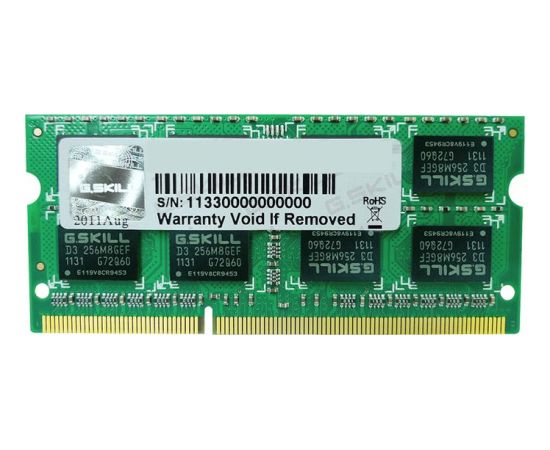G.Skill SODIMM, DDR3, 8 GB, 1600 MHz, CL11 (FA-1600C11S-8GSQ) RAM Operatīvā atmiņa