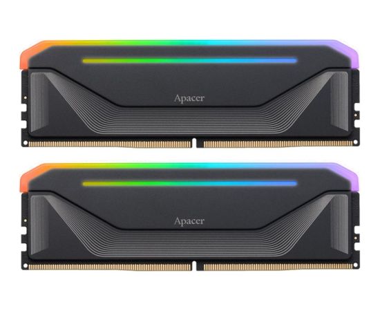 DDR5 Apacer NOX RGB 32GB (2x16GB) 6000MHz CL38 1,35V Black HS RAM Operatīvā atmiņa