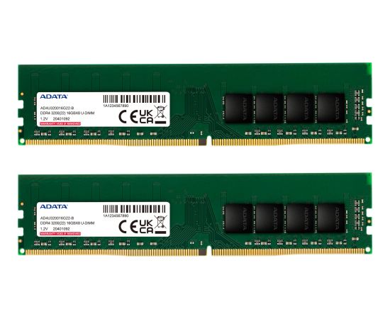 A-data ADATA Premier, DDR4, 32 GB, 3200MHz, CL22 (AD4U320016G22-DTGN) Новинки Компьютерная техника