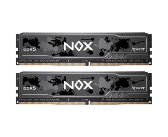 DDR5 Apacer NOX 32GB (2x16GB) 5200MHz CL40 1,25V Black RAM Operatīvā atmiņa