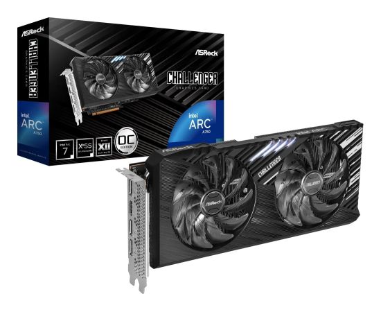ASRock Arc A750 Challenger SE OC 8GB GDDR6 (A750 CL SE 8GO) Grafiskās video kartes