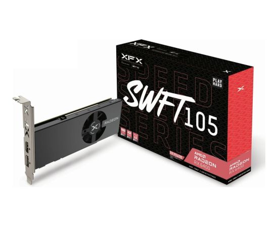 XFX Radeon RX 6400 Speedster SWFT105 4GB GDDR6 (RX-64XL4SFG2) Grafiskās video kartes