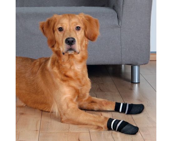 Trixie Skarpetki dla psa antypoślizgowe S–M 2 szt. czarne Citas preces