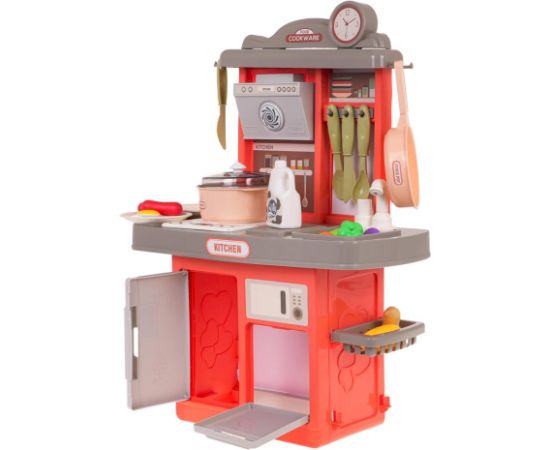 RoGer Interaktīvā Bērnu Virtuve Ar Skaņu 35gab Rozā Virtuves, trauki, sadzīves tehnika