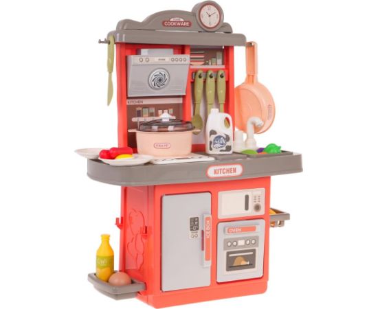 RoGer Interaktīvā Bērnu Virtuve Ar Skaņu 35gab Rozā Virtuves, trauki, sadzīves tehnika