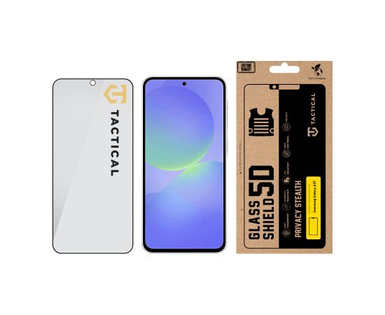 Tactical Glass Shield Privacy Stealth 5D Aizsargstikls priekš Samsung Galaxy A37 Ekrānu aizsardzība