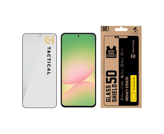 Tactical Glass Shield Privacy Stealth 5D Aizsargstikls priekš Samsung Galaxy A57 Ekrānu aizsardzība