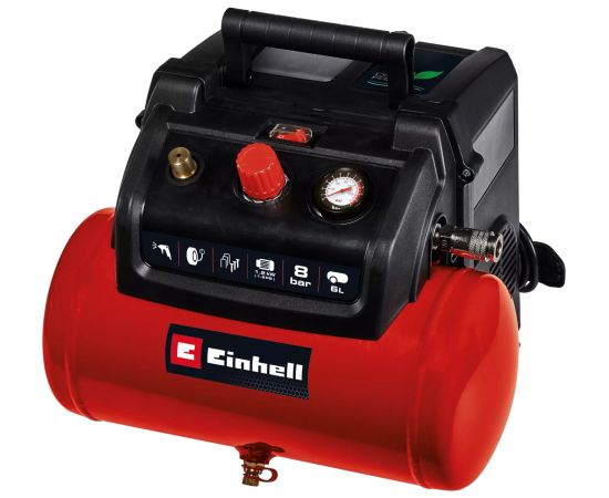 EINHELL compressor TC-AC 190/6/8 OF red/black, 1,200 watts Новинки Для дома и сада 