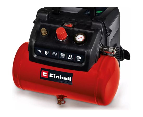 EINHELL compressor TC-AC 190/6/8 OF red/black, 1,200 watts Новинки Для дома и сада 