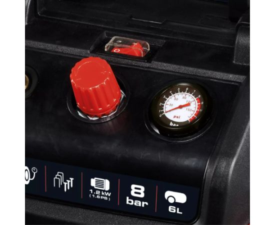 EINHELL compressor TC-AC 190/6/8 OF red/black, 1,200 watts Новинки Для дома и сада 