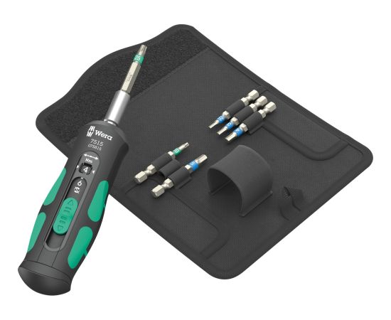 Wera torque screwdriver 7515/7 Kraftform Safe-Torque Speed Bicycle 1 black/green, 7-piece, in a robust folding case Новинки Для дома и сада 
