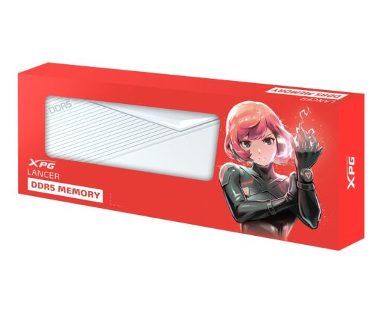 ADATA DDR5 16GB - 6000 - CL - 30 - Single-Kit - DIMM - AX5U6000C3016G-CLAWH, Lancer, XMP, white RAM Operatīvā atmiņa