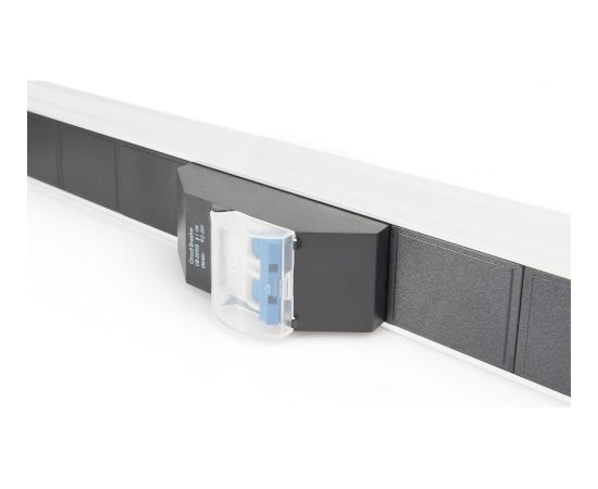 Digitus power strip with aluminum profile, 18-fold, 42U (black/aluminum, 2 meter cable, circuit breaker 16A type C) Новинки Для дома и сада 