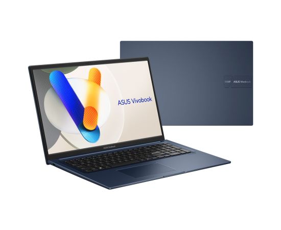 ASUS Vivobook 17 X1704VA-AU1068W Core 5 120U 17.3"FHD IPS-level Panel 60Hz 250nits AG 16GB DDR5 SSD512 Intel Graphics WLAN+BT Cam720p 50WHrs Win11 Quiet Blue Portatīvie datori