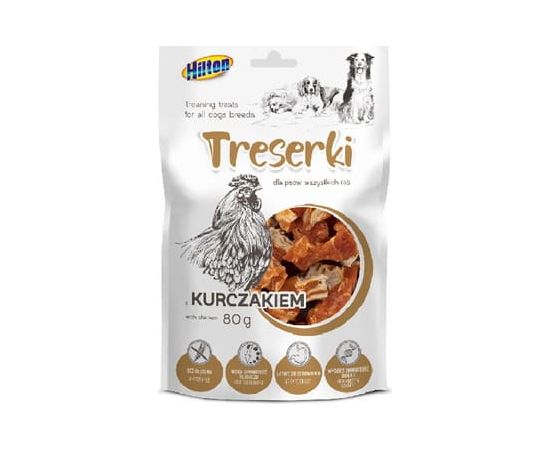 Hilton mięsne treserki z kurczakiem dla psa 80g Suņu barība
